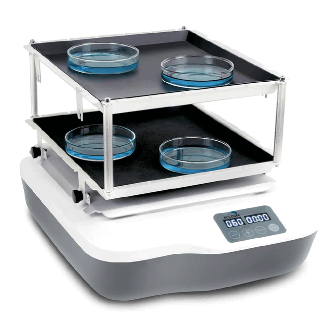 Scilogex SCI-O180-S2 Double-Platform Orbital Digital Shaker, 40-200rpm - microscopemarketplace