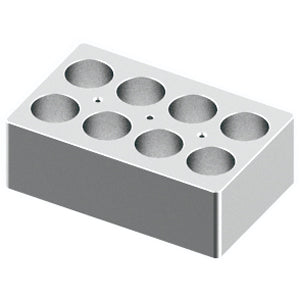 Scilogex Block, used for 50mL tubes, 8 holes - microscopemarketplace