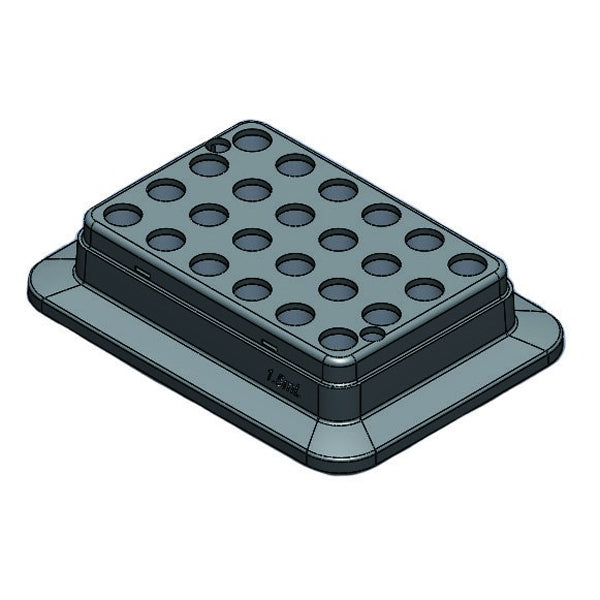 Scilogex Block, used for 2mL tubes, 24 holes