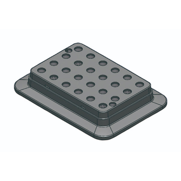 Scilogex Block used for 0.5mL tubes, 24 holes - microscopemarketplace