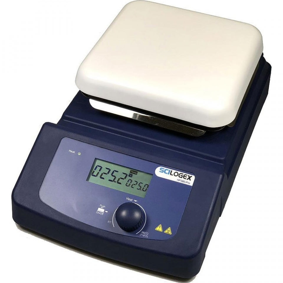 Scilogex HP380-Pro LCD Digital 5.5 x 5.5 in. Hotplate with Ceramic Plate - microscopemarketplace