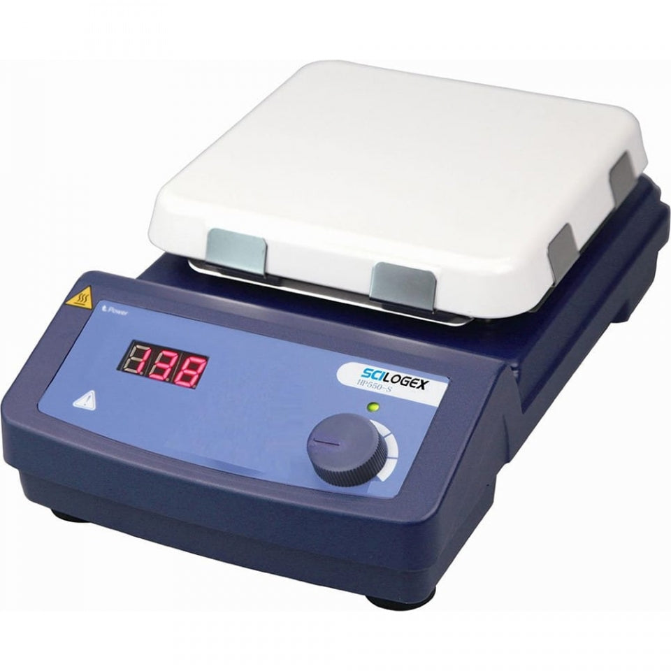 Scilogex HP550-S LED Digital 7" Square Hotplate with Ceramic Glass Plate - microscopemarketplace