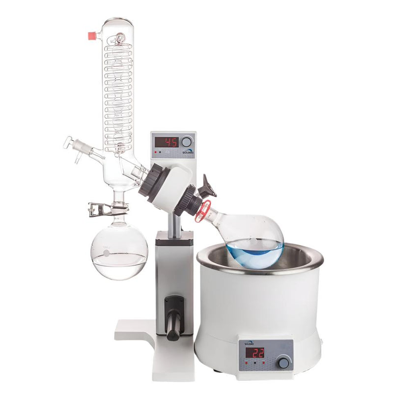 Scilogex RE100-S Rotary Evaporator, Vertical Coiled Condenser, Manual Lift - microscopemarketplace