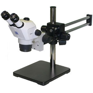 Zeiss Stemi 305 Trinocular Microscope |  Dual Arm Boom Stand - microscopemarketplace