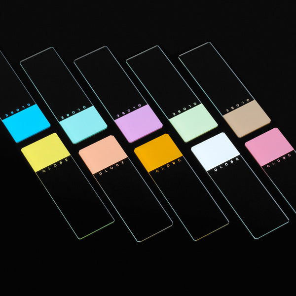 Globe Scientific Diamond® White Glass Slides with Clipped Corners | 1384-50W - Microscope Marketplace