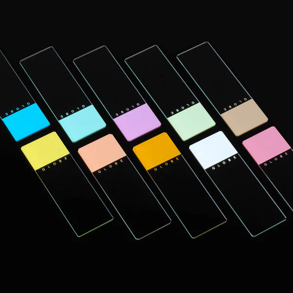 Globe Scientific Diamond® White Glass Slides with Clipped Corners | 1384-50P - Microscope Marketplace