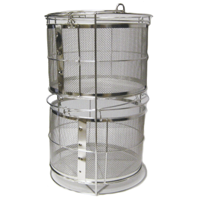Yamato Mesh Basket with 2 Stacking Fittings for SM/SN/SE300 Model # 241092 - microscopemarketplace