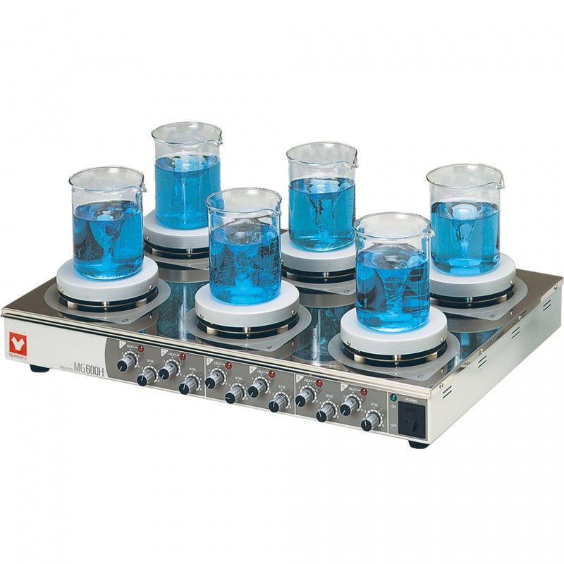 Yamato MG-600H-115V Magnetic Stirrer With Hot Plate X 6 - microscopemarketplace
