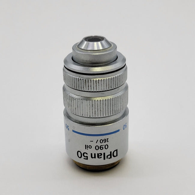 Olympus Microscope Objective DPlan 50x Oil 160/- - microscopemarketplace