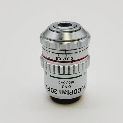 Olympus Microscope Objective LWD CDPlan 20 PL 20x Phase Contrast 160/0-2 - microscopemarketplace