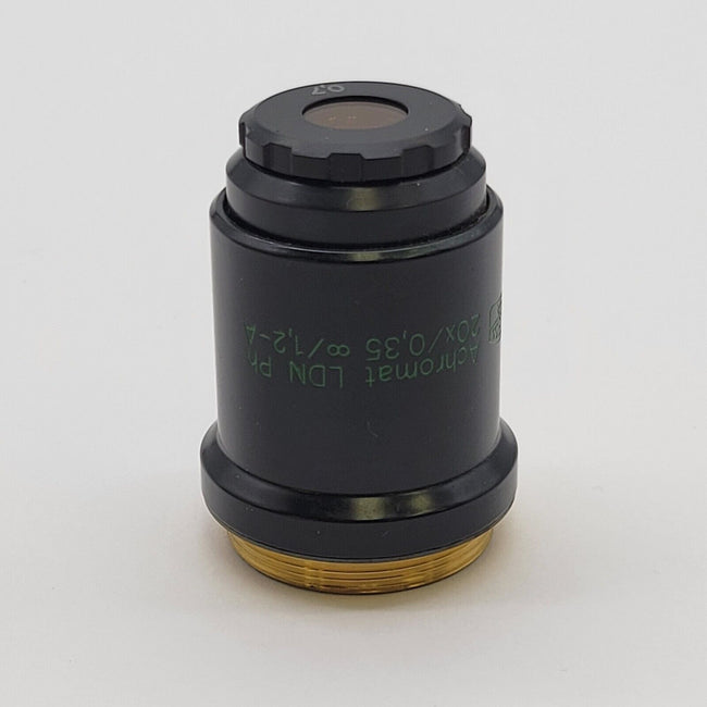 Zeiss Jena Microscope Objective 20x Achromat LDN Ph ∞/1.2-A Phase Contrast - microscopemarketplace