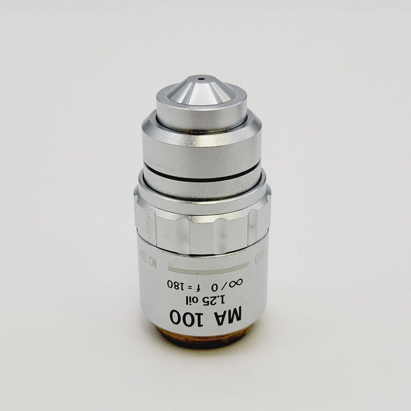 Olympus Microscope Objective MA 100x 1.25 Oil ∞/0  IC 100 f=180 - microscopemarketplace