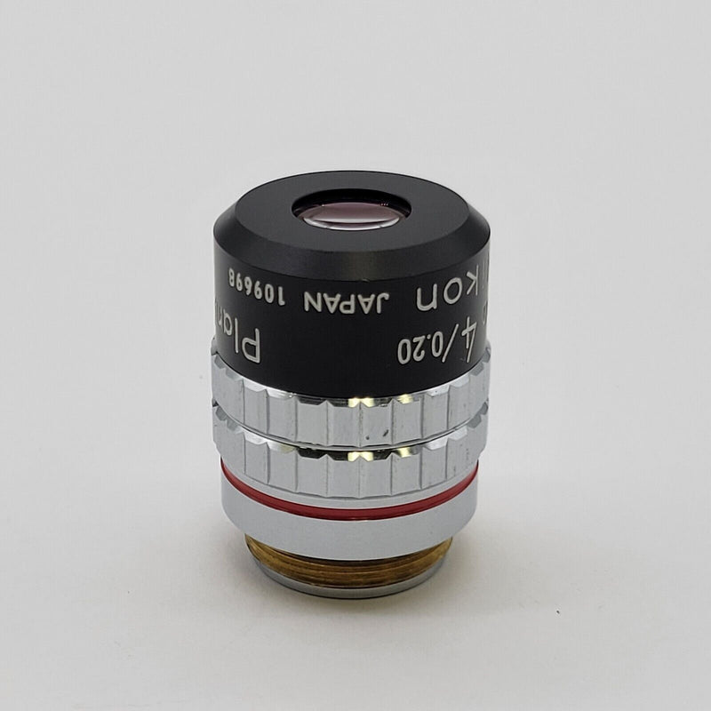 Nikon Microscope Objective PlanApo 4x 160/- Plan Apo - microscopemarketplace
