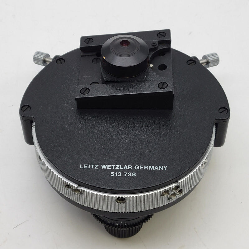Leitz Microscope Swing Out Condenser 513738 Phase Contrast with ACHR 0.90 513675 - microscopemarketplace
