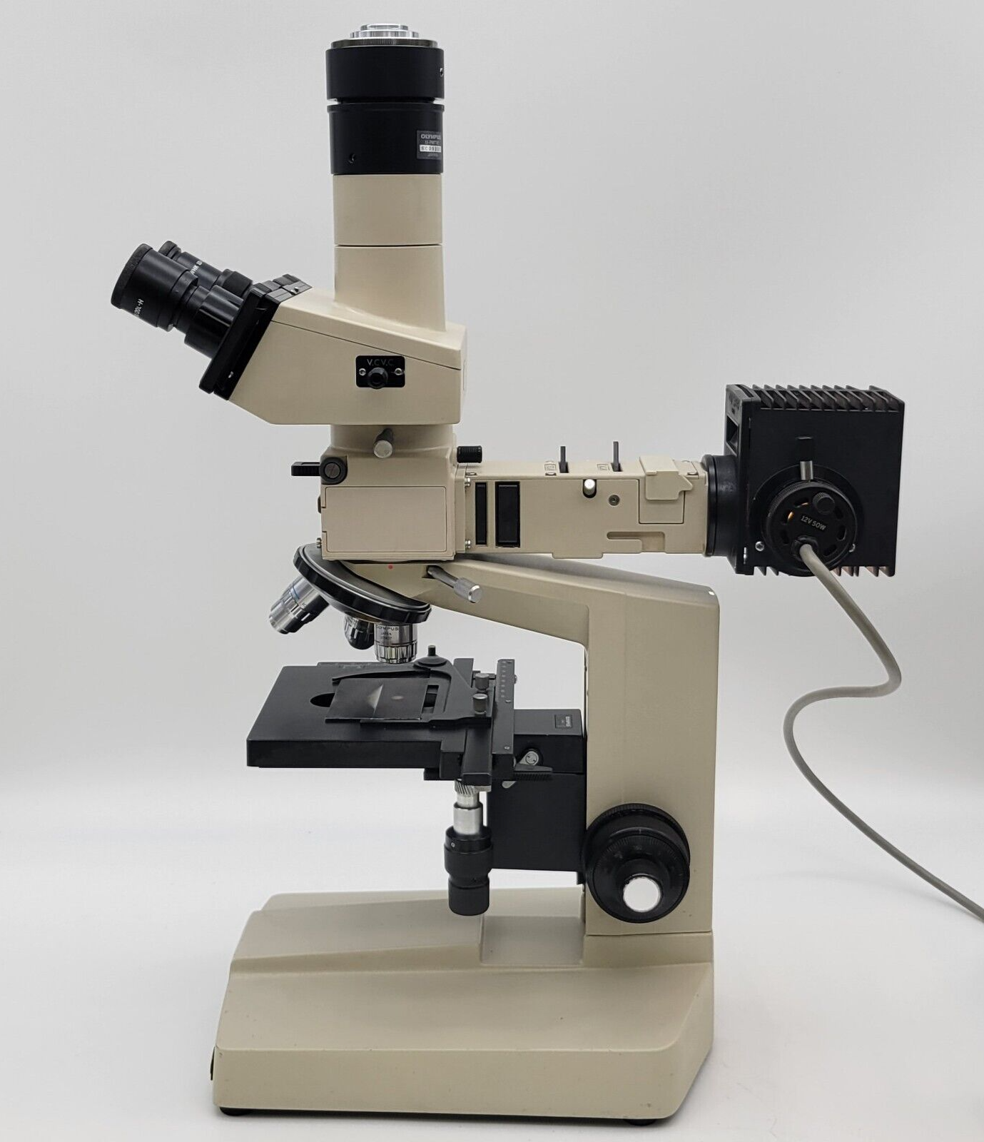 Olympus Microscope BH BHM Metallurgical with Reflected Light and Trinocular Head - microscopemarketplace