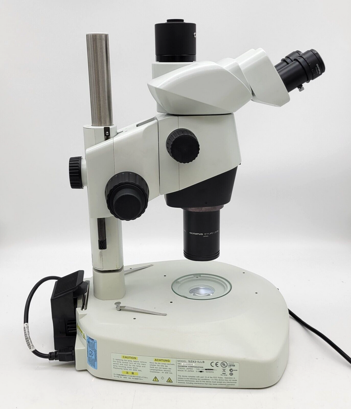 Microscope Base Riser Olympus Olympus Stereo Microscope SZX10 with Trinocular Head and Transmitted L
