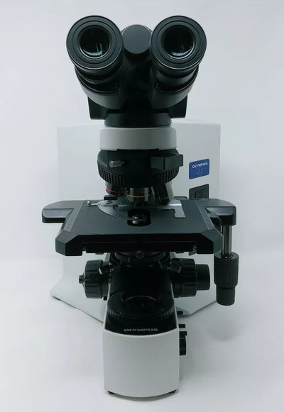 Olympus Microscope BX51 with Fluorites and Tilting Binocular Head Pathology - microscopemarketplace