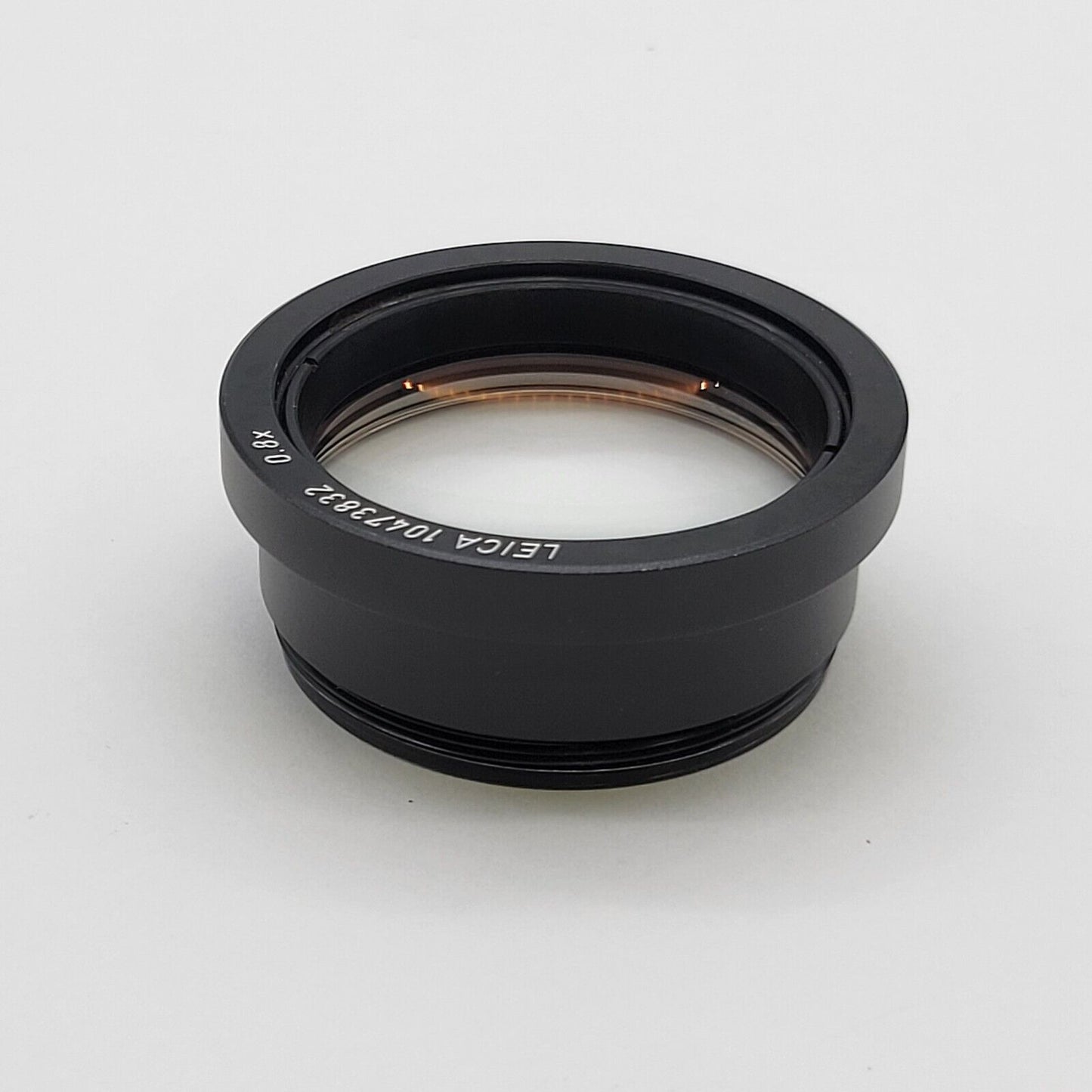 Leica Stereo Microscope Objective Lens 0.8x 10473832 - microscopemarketplace