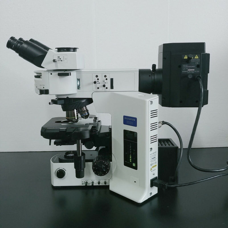 Olympus Microscope BX51 with DIC, Fluorescence and Plan Apos - microscopemarketplace