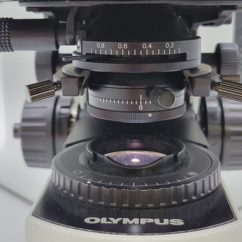 Olympus Microscope BX51 Pol Polarization and Fluorescence with Trinocular Head - microscopemarketplace