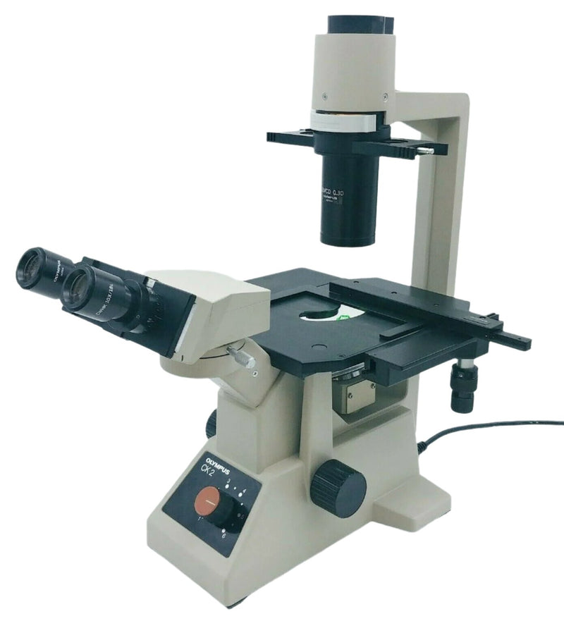 Olympus Microscope CK2 Inverted Tissue Culture 10x 20x - microscopemarketplace