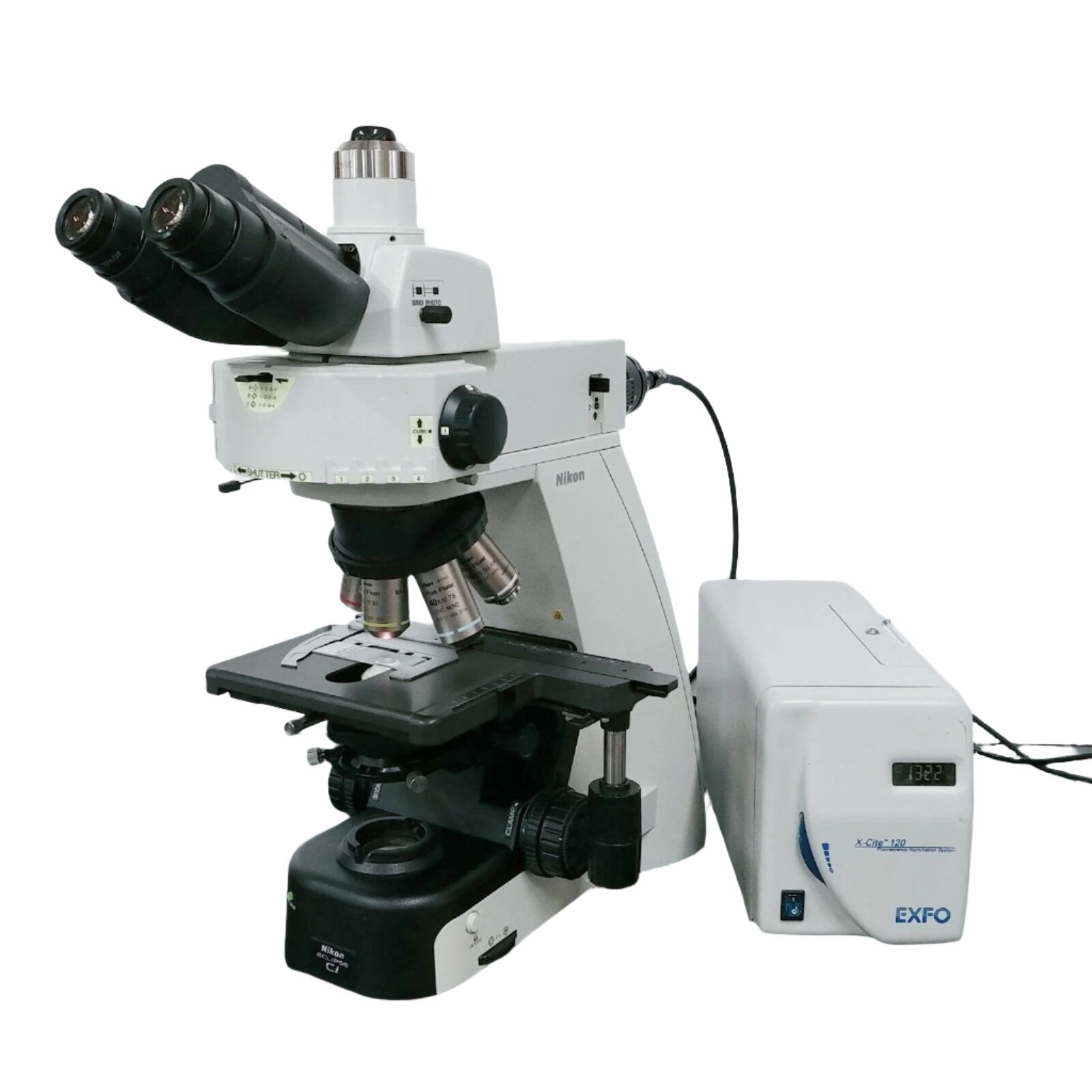 Nikon Microscope Eclipse Ci-S with Fluorescence and Exfo X-Cite ...