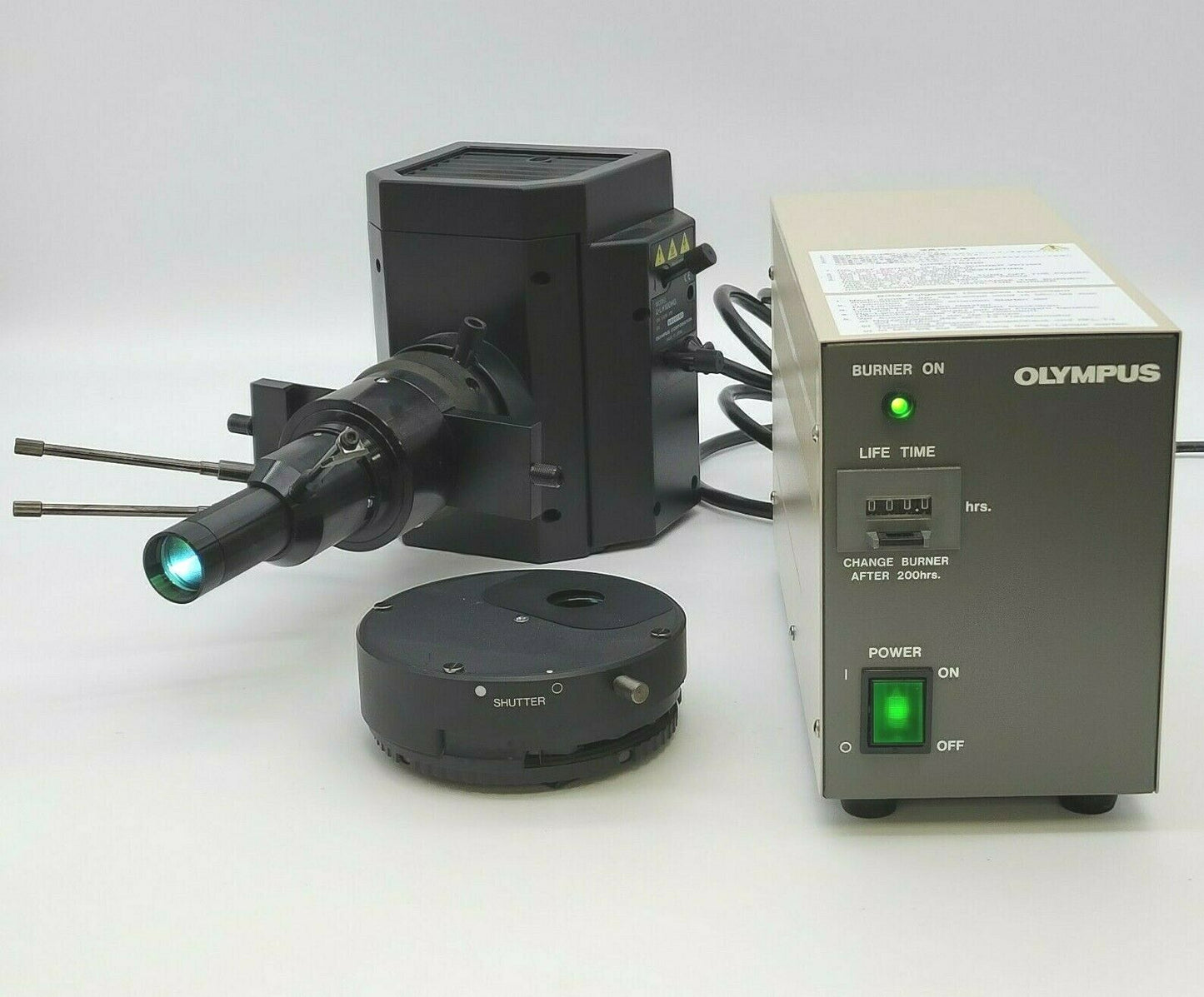 Olympus Microscope IX Fluorescence Illuminator, Lamphouse, Filters, Power Supply - microscopemarketplace
