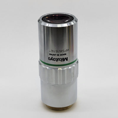 Mitutoyo Microscope Objective M Plan Apo 20x w. Case & ATP Inspection Data Disk - microscopemarketplace
