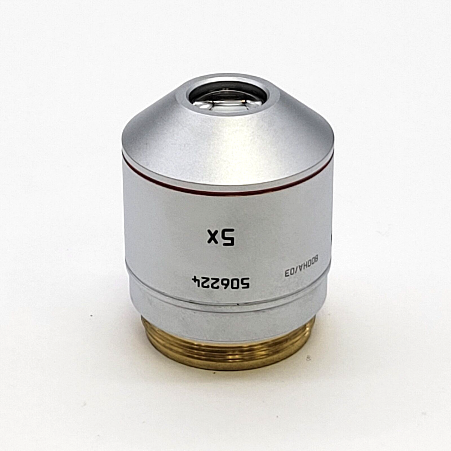 Lieca Microscope Objective HCX PL Fluotar 5x  ∞/-/C  506224 - microscopemarketplace