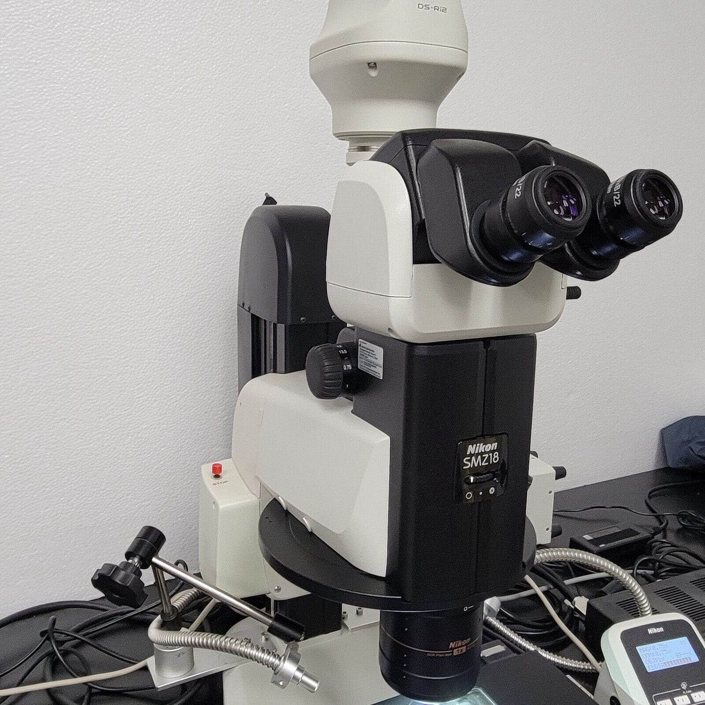 Nikon Stereo Microscope Motorized SMZ18 with Transmitted and Reflected Light - microscopemarketplace