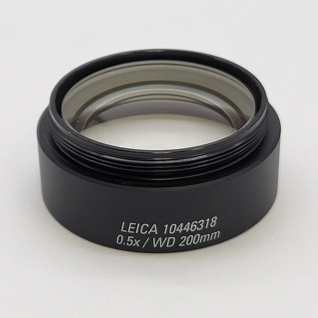 Leica Stereo Microscope Objective 0.5x WD 200mm Lens 10446318 S-Series - microscopemarketplace