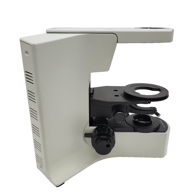 Olympus Microscope BX41 Stand w. Stage Bracket Fully Serviced - microscopemarketplace