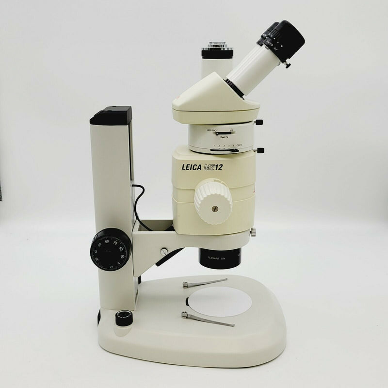 Leica Stereo Microscope MZ12 with Plan Apo 1x, Phototube, and Illuminated Stand - microscopemarketplace