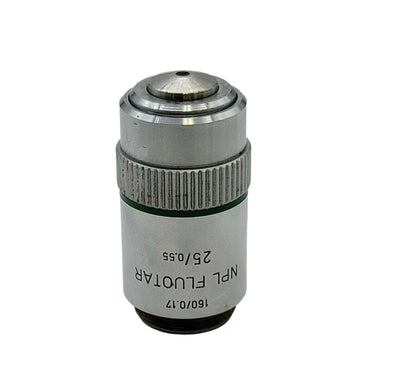 Leitz Microscope Objective NPL Fluotar 25x 160/0.17 Laborlux - microscopemarketplace