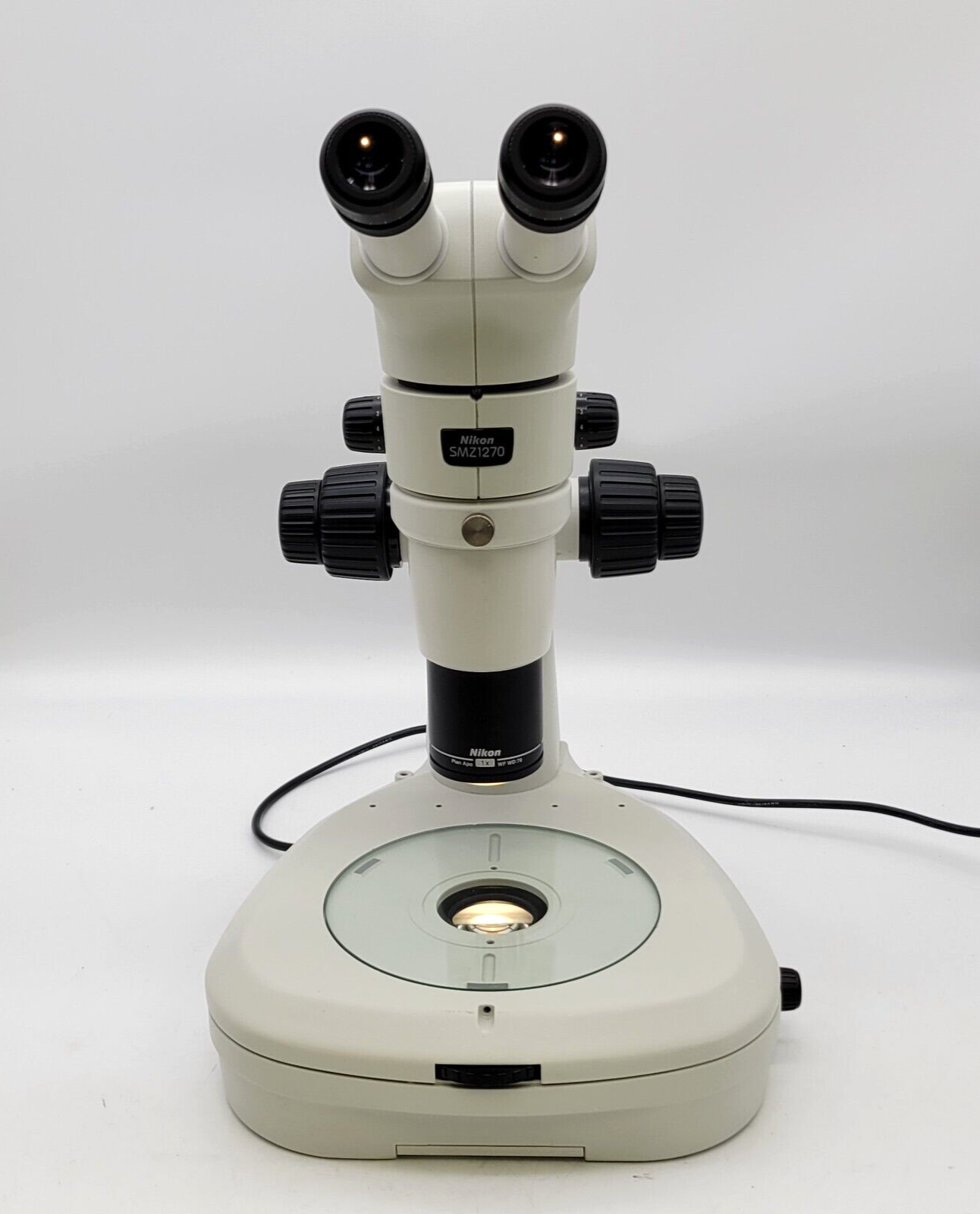 Nikon Stereo Microscope SMZ1270 w. Binocular Head & Illuminated Diascopic Stand - microscopemarketplace