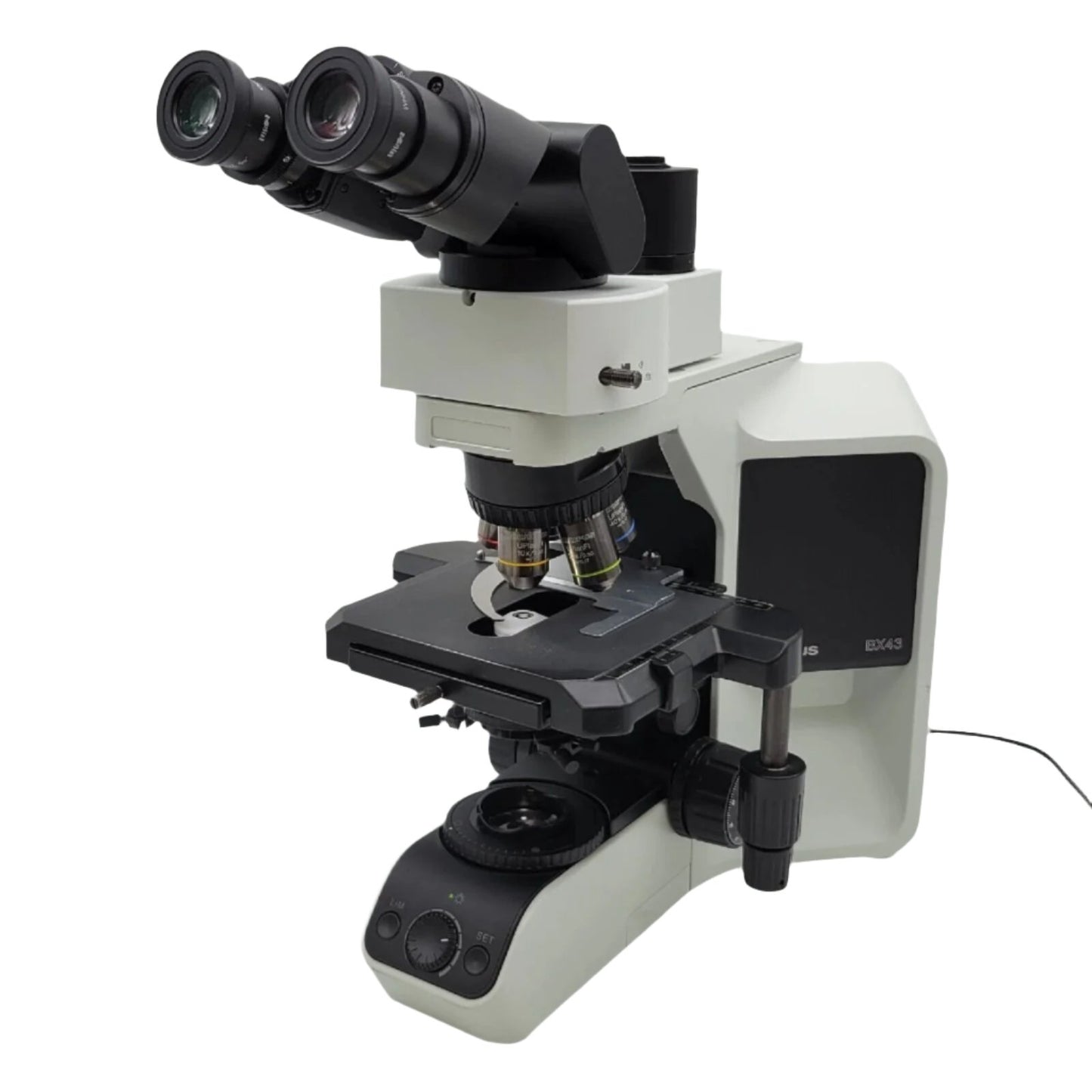 Olympus Microscope BX43 with Fluorites, Tilting Head, & Phototube for Pathology - microscopemarketplace