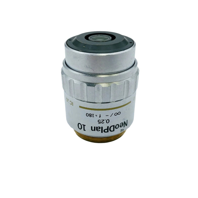 Olympus Microscope Objective NeoDPlan 10x Metallurgical IC 10 ∞/- f=180 - microscopemarketplace