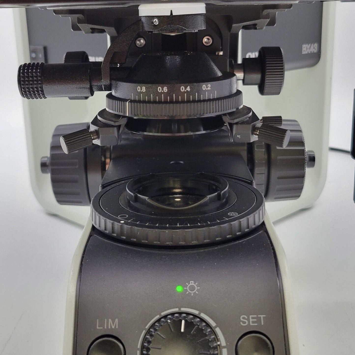 Olympus Microscope BX43 with Fluorites, Tilting Head, & Phototube for Pathology - microscopemarketplace