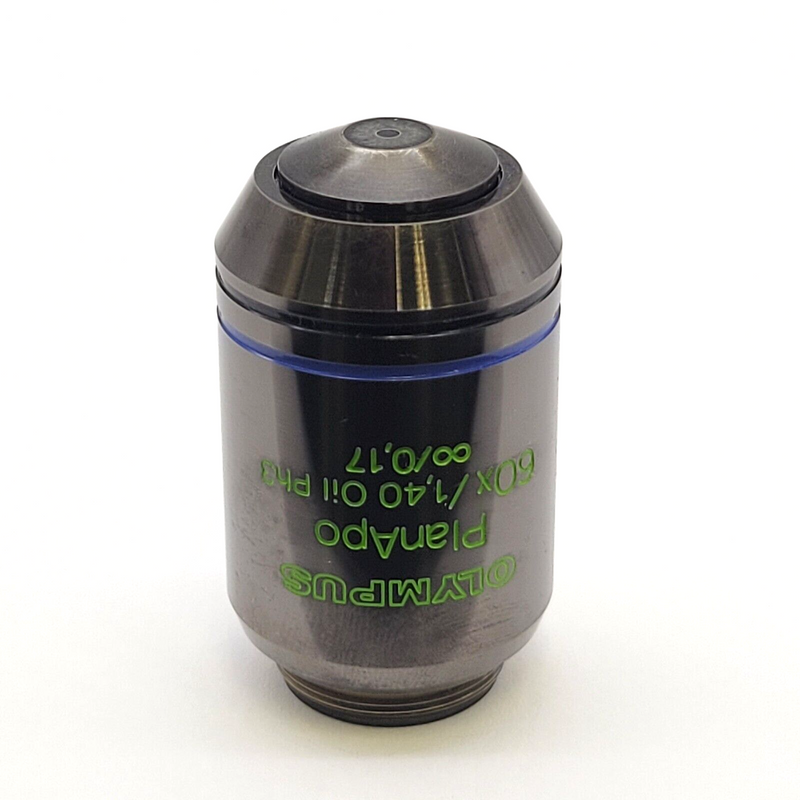 Olympus Microscope Objective PlanApo 60x Oil Ph3 Phase Contrast - microscopemarketplace