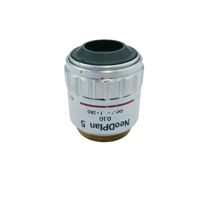 Olympus Microscope Objective NeoDPlan 5x Metallurgical IC 5 ∞/- f=180 - microscopemarketplace