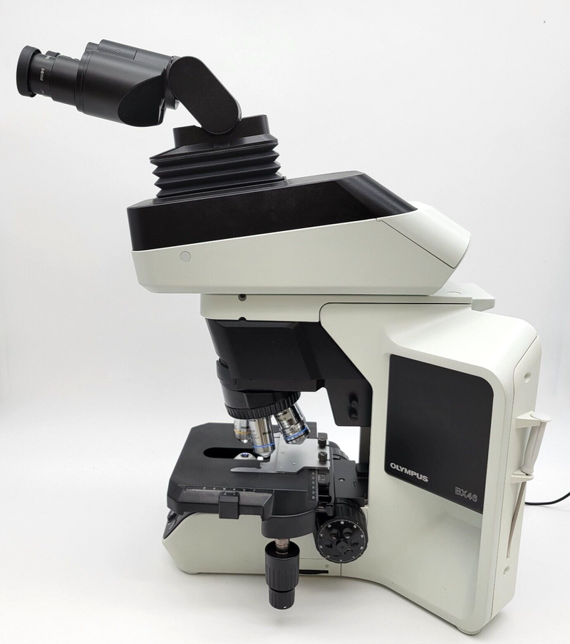 Olympus Microscope BX46 LED with Tilting Lift Ergo Head and 100x Objec