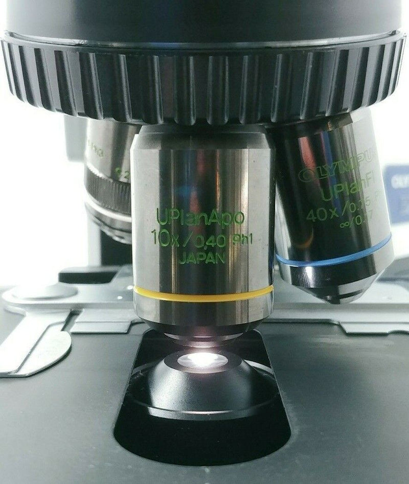 Olympus Microscope BX51 with Fluorescence and Phase Contrast - microscopemarketplace