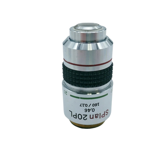 Olympus Microscope Objective SPlan 20PL 20x Phase Contrast - microscopemarketplace