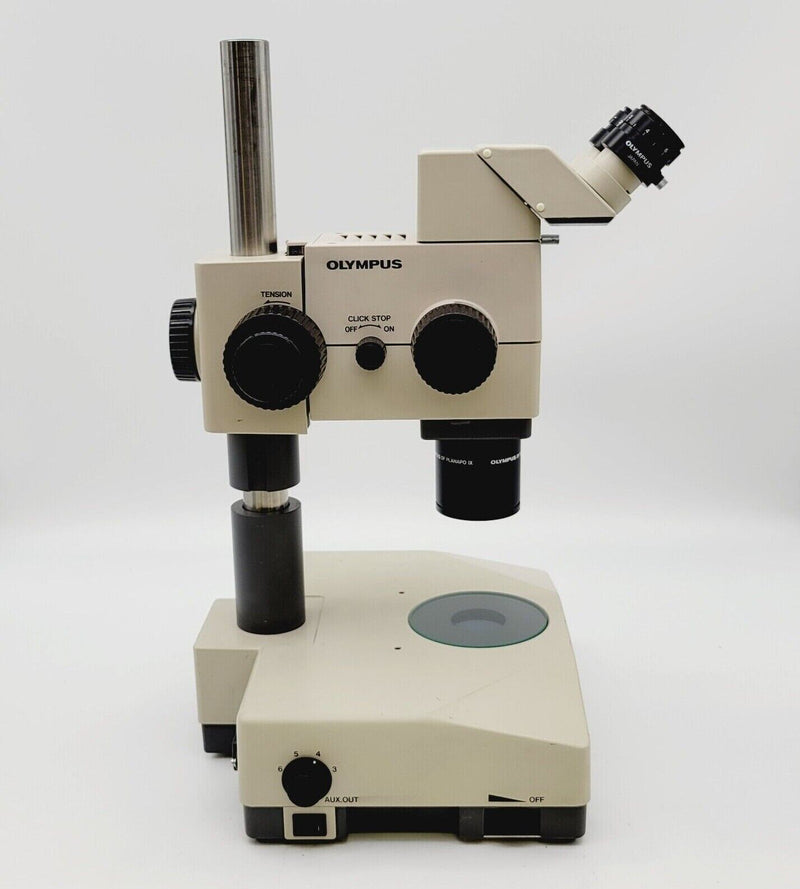 Olympus Stereo Microscope SZH10 with BF/DF Transmitted Light Stand - microscopemarketplace