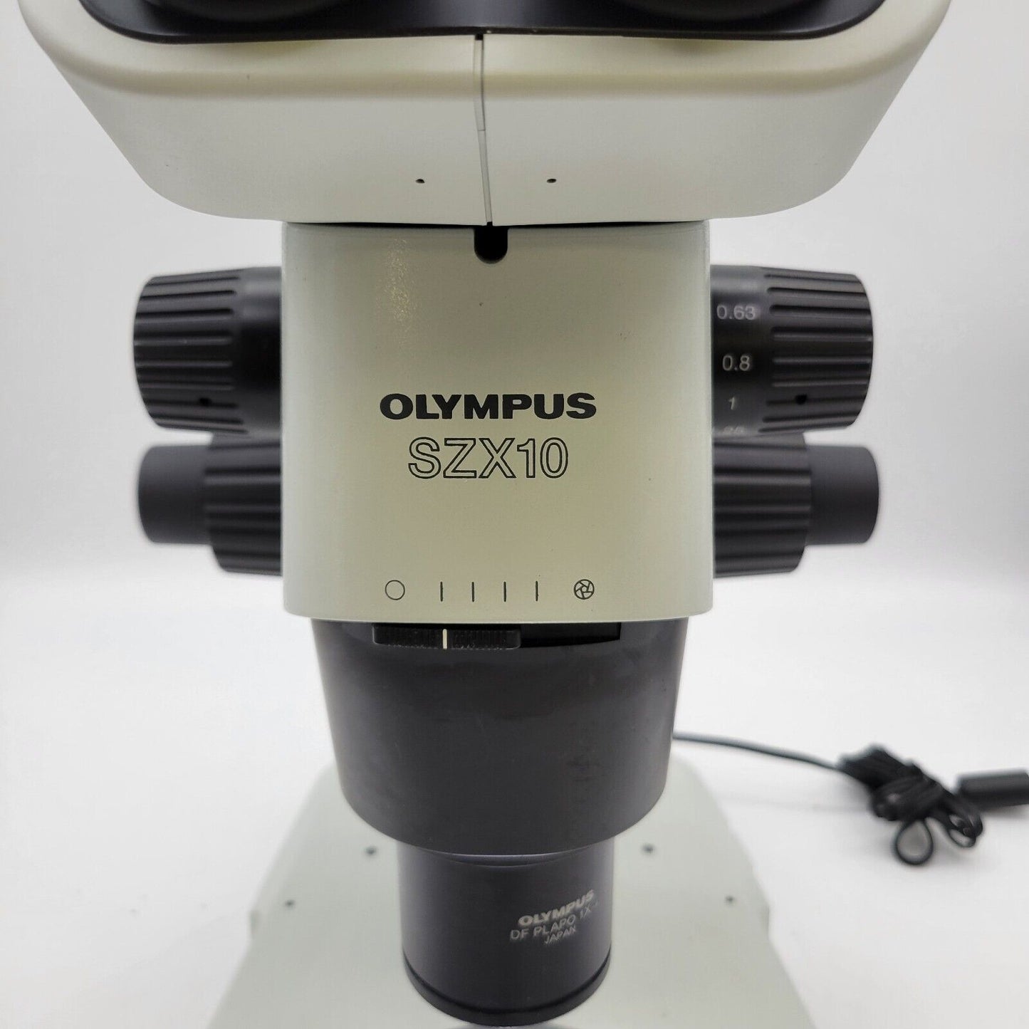 Olympus Stereo Microscope SZX10 w. Slim LED Transmitted Light Base BF/DF/Oblique - microscopemarketplace