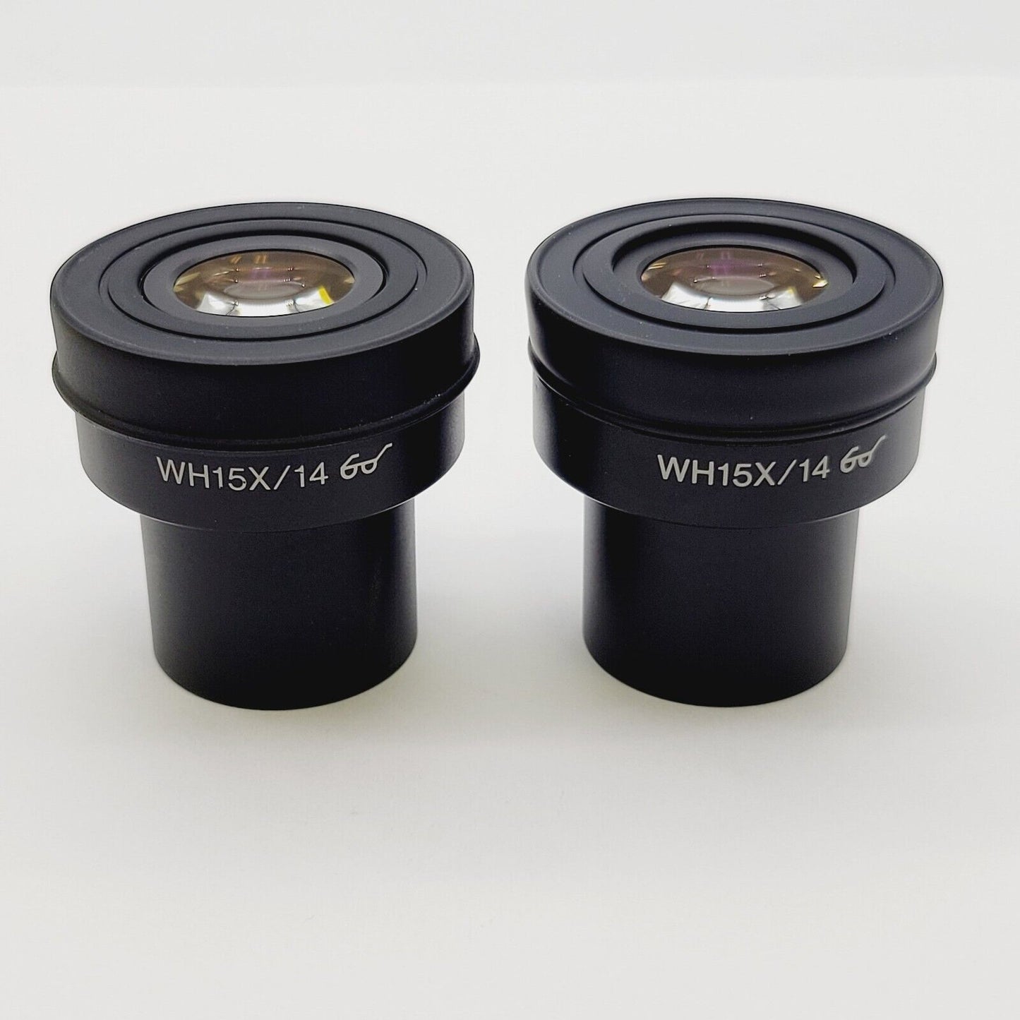 Olympus Microscope Eyepiece Pair WH15x/14 Eyepieces 15x - microscopemarketplace