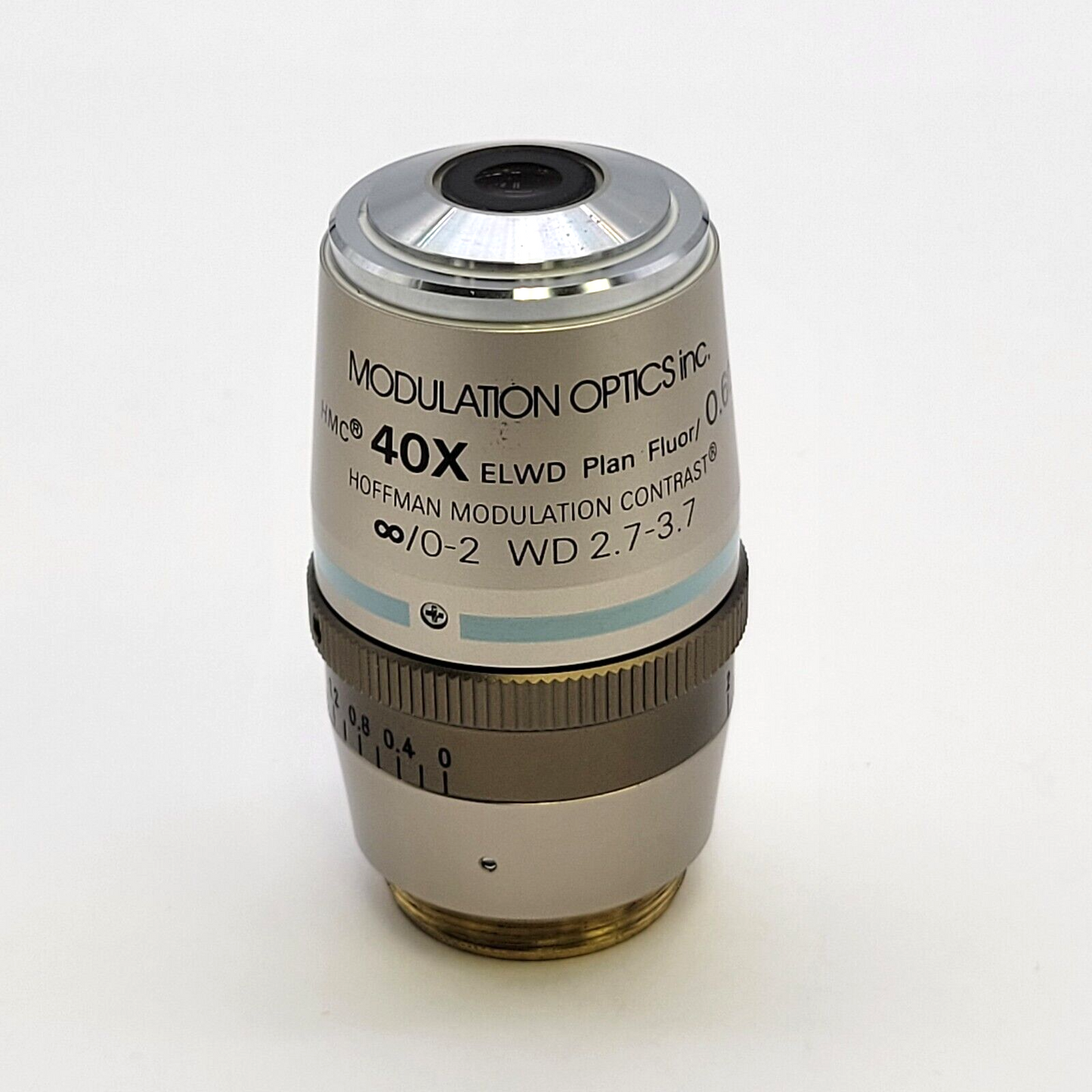 Nikon Microscope Objective Hoffman Modulation Contrast 40x ELWD Plan Fluor - microscopemarketplace