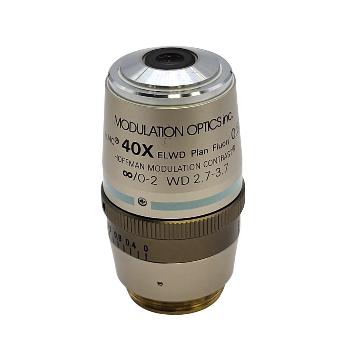 Microscopic 40x Ruler Nikon Microscope Objective Hoffman Modulation Contrast 40x ELWD Plan ...