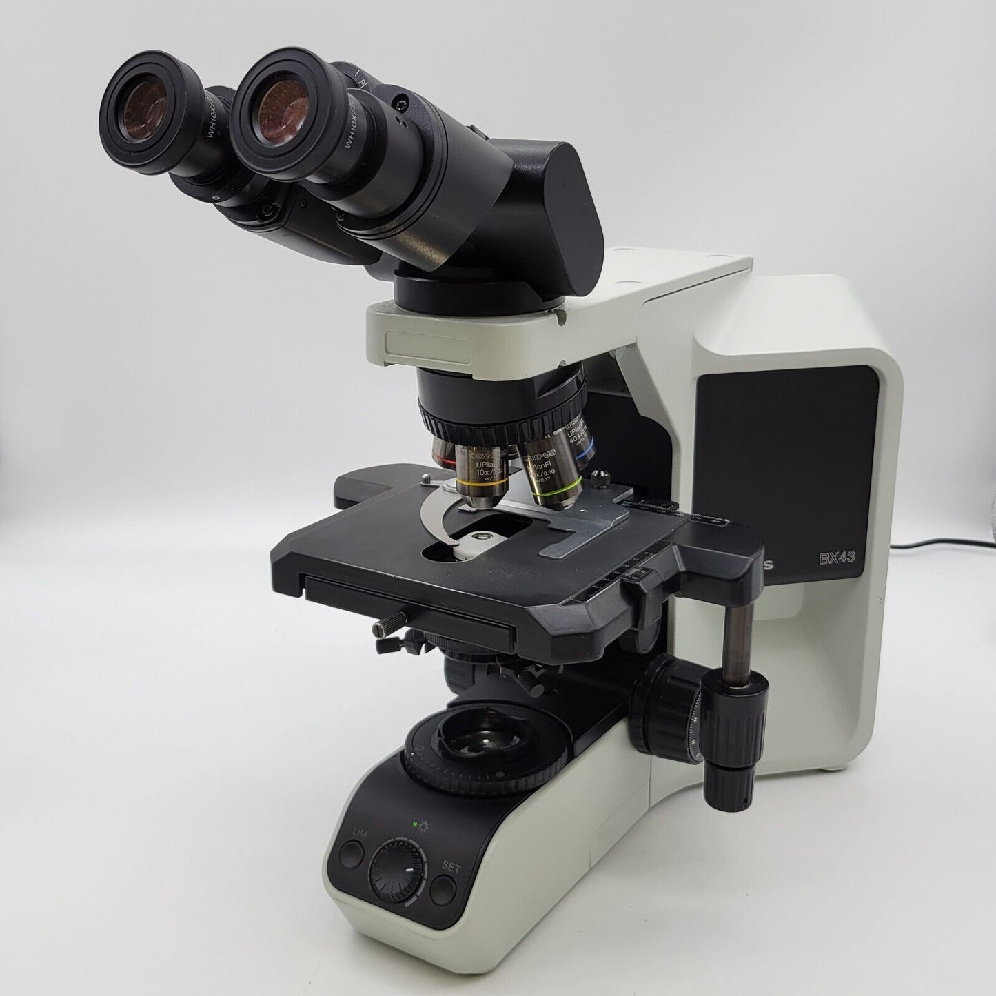 Olympus Microscope BX43 with Fluorites and Tilting Head for Pathology - microscopemarketplace