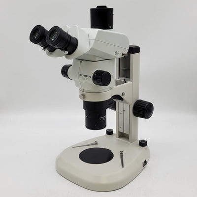 Olympus Stereo Microscope SZX7 w Trinocular Head & Transmitted & Reflected Light - microscopemarketplace